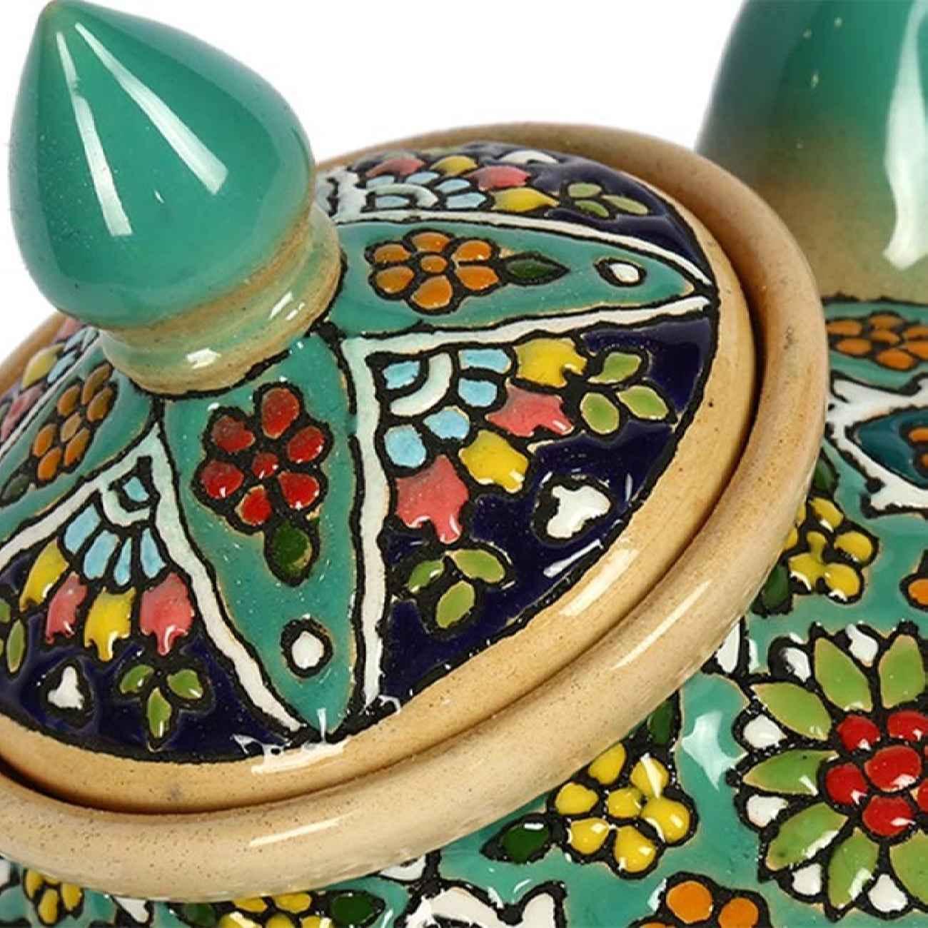 装饰陶瓷茶壶 掐丝珐琅工艺