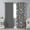 Thumbnail 5: 印花天鹅绒打孔窗帘 – 花卉 Nirvana (280×140 厘米)