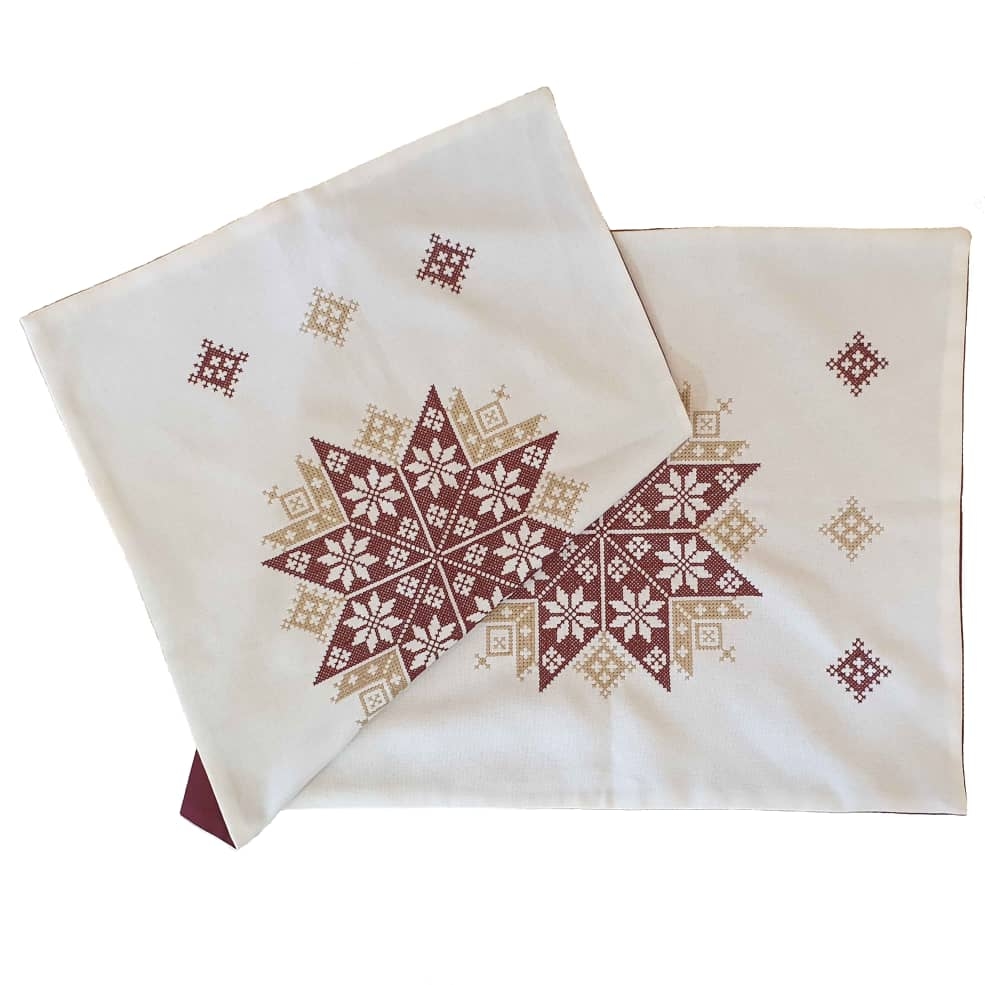 手工刺绣桌旗 —— Jana 款