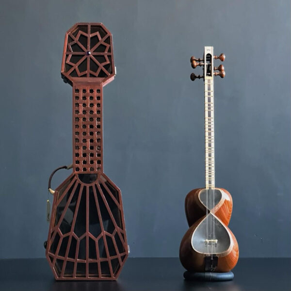 波斯塔尔乐器硬壳盒 手工木质与天然皮革