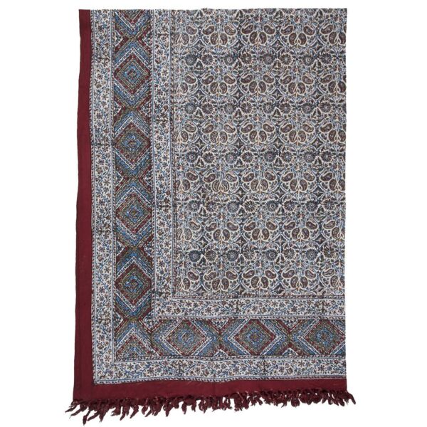 伊朗桌布：伊斯法罕传统卡拉姆卡里印花，阿布廷款