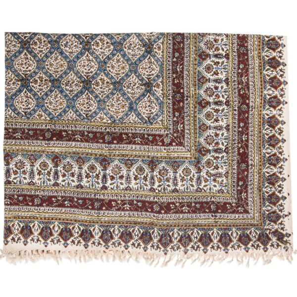 伊朗桌布：伊斯法罕传统卡拉姆卡里印花，玛尼亚款