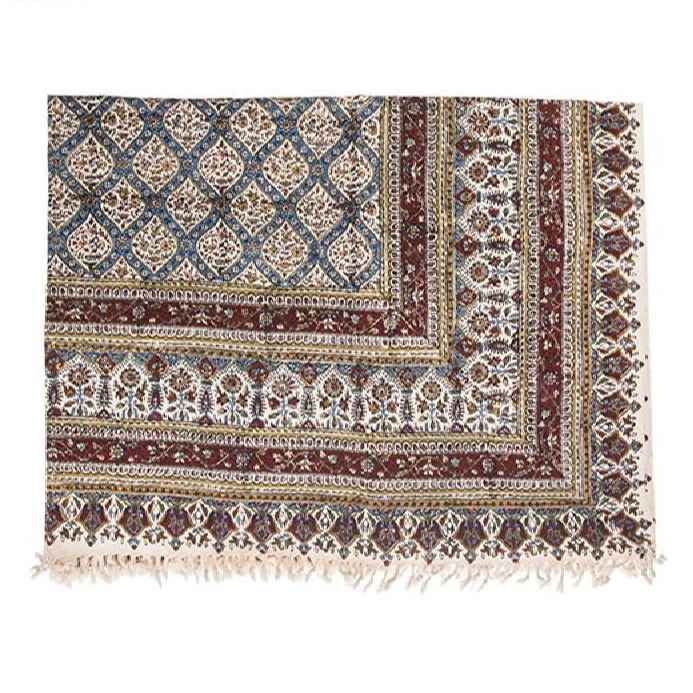 伊朗桌布：伊斯法罕传统卡拉姆卡里印花，玛尼亚款