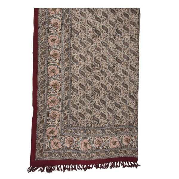 伊朗桌布：伊斯法罕传统卡拉姆卡里印花，蒙塔齐款