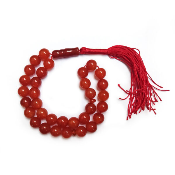伊斯兰玛瑙念珠 Red —— 33颗祈祷珠 Tasbih