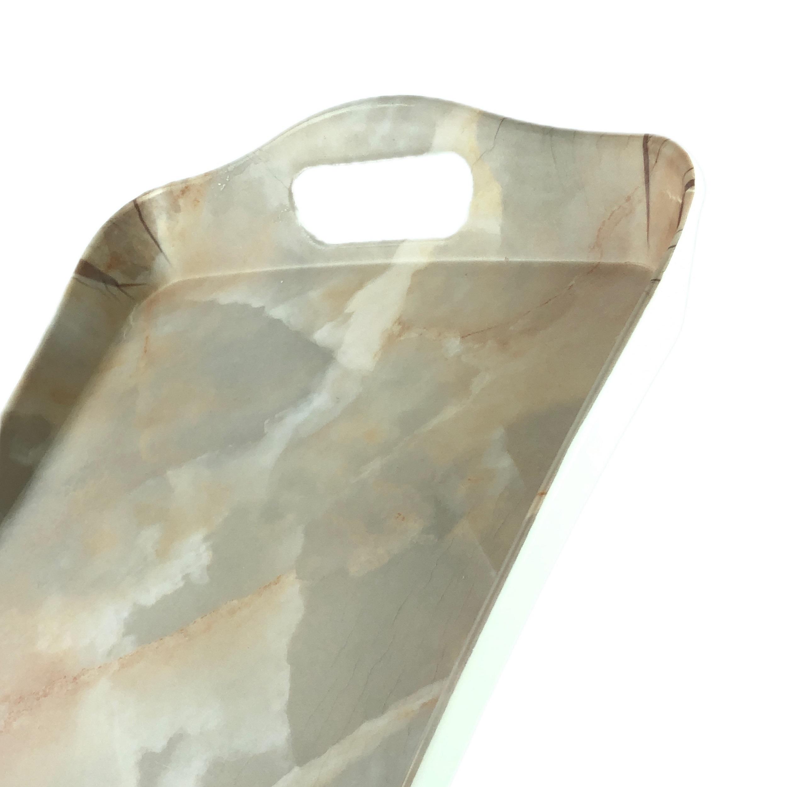 美耐皿托盘 – 轻便耐用，大理石设计