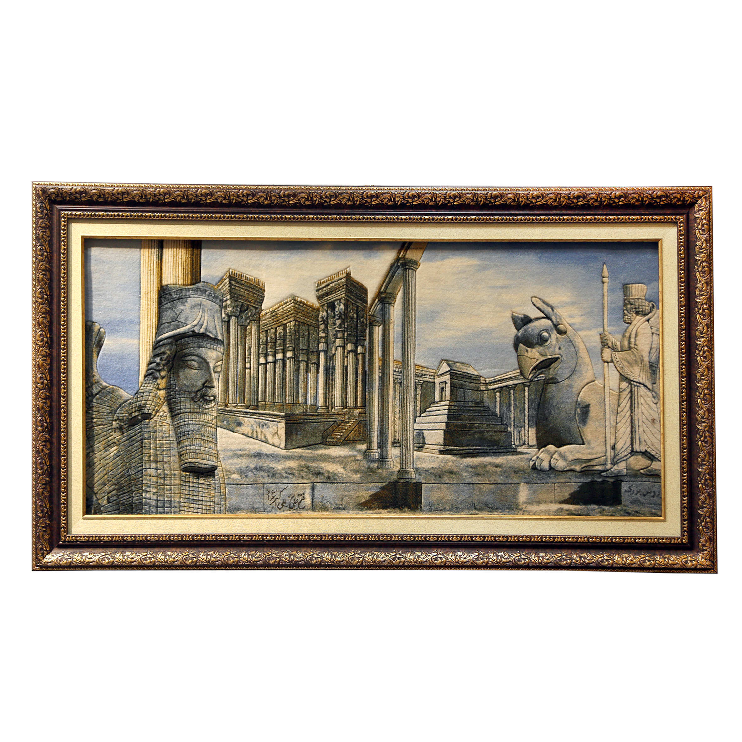 Main image of 手工结波斯挂毯 – 塔布里兹，波斯波利斯图案