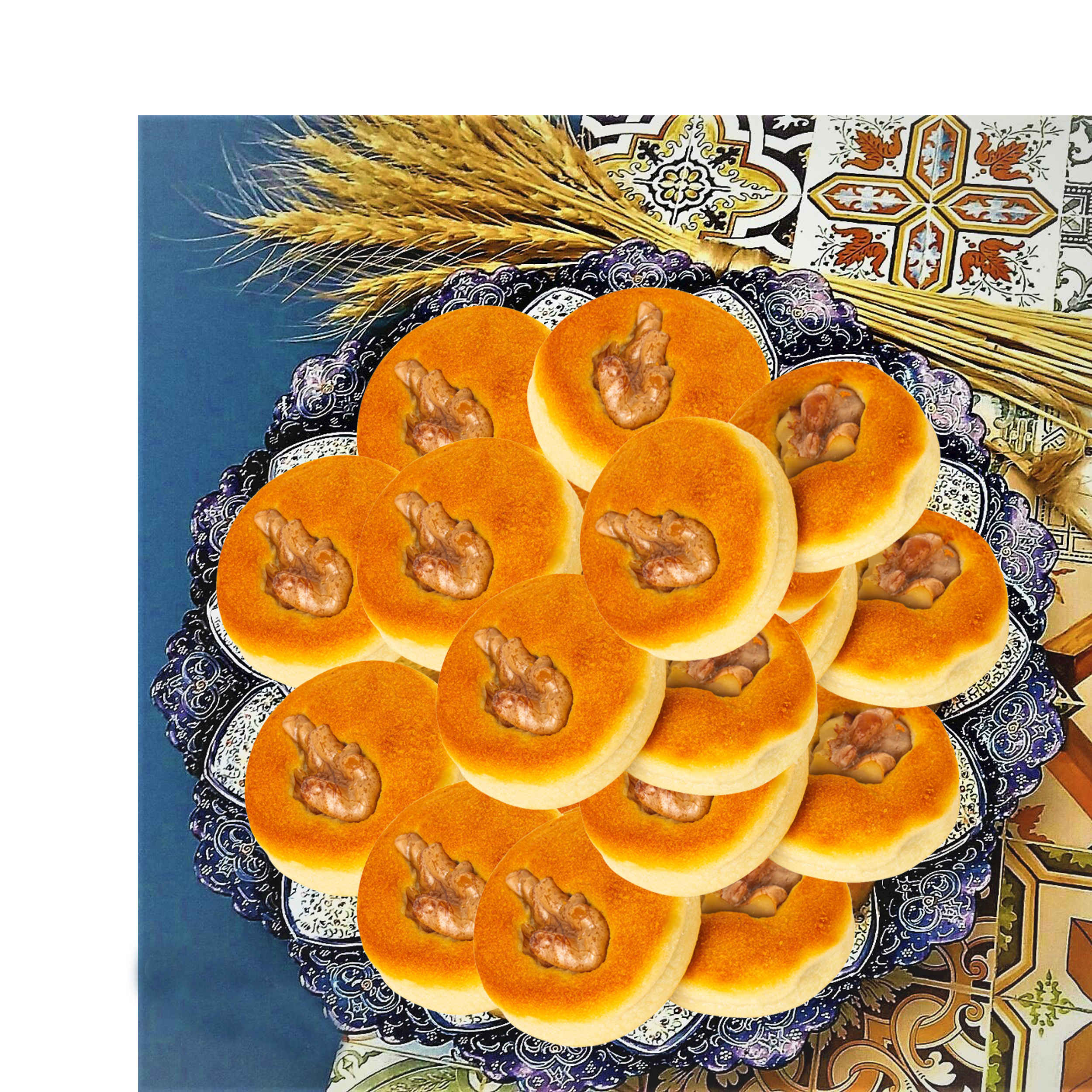 波斯椰枣核桃饼干 550克