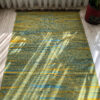Thumbnail 2: 波斯羊毛克里姆地毯 手工编织于霍拉桑 条纹玉绿