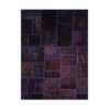 复古波斯手工打结拼布地毯 紫色