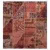 Thumbnail 2: 复古波斯手工打结拼布地毯 砖红色