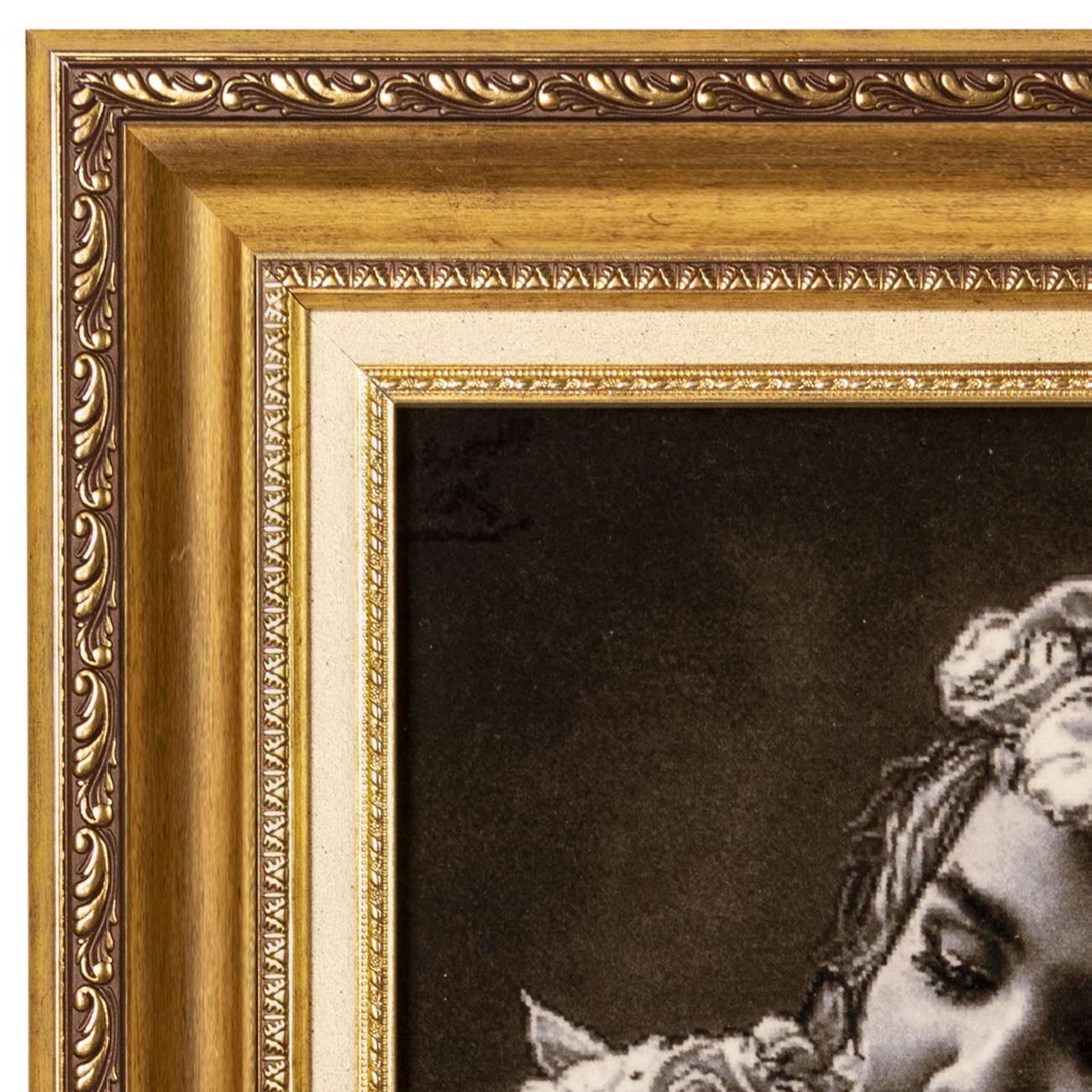 手工结波斯挂毯 – 塔布里兹，少女与猫图案