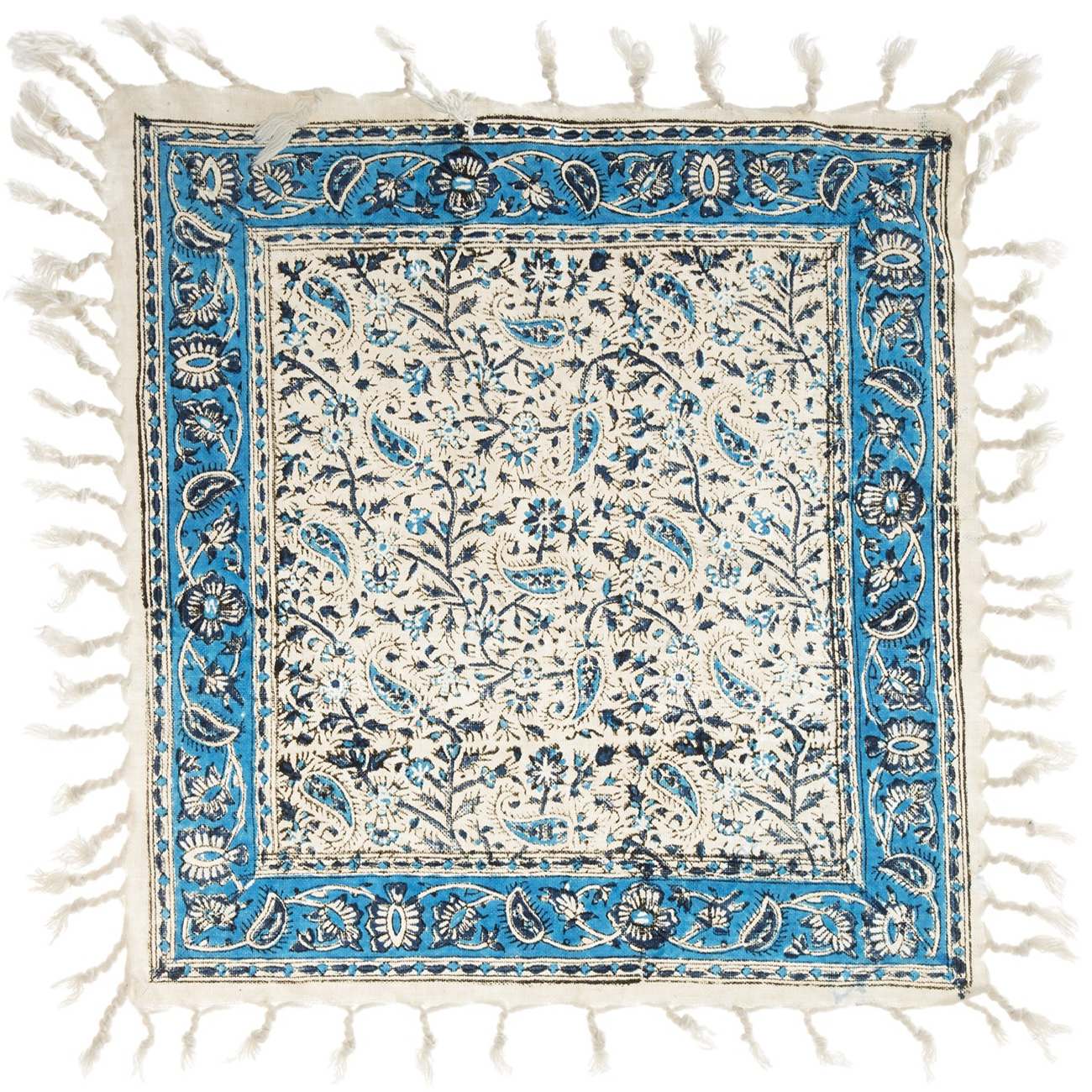 Main image of 波斯桌布：伊斯法罕传统卡拉姆卡里木刻印花 —— Atriyan 款