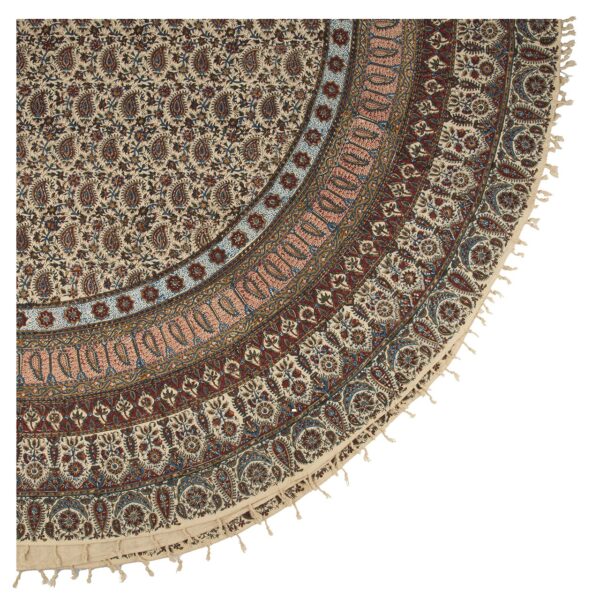 波斯桌布：伊斯法罕传统卡拉姆卡里木刻印花 —— Darin 款