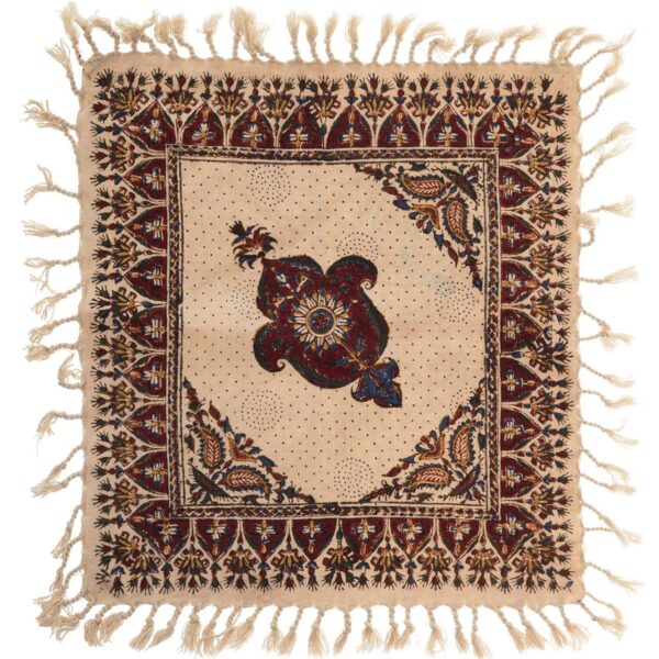 波斯桌布：伊斯法罕传统卡拉姆卡里木刻印花 —— Taras 款