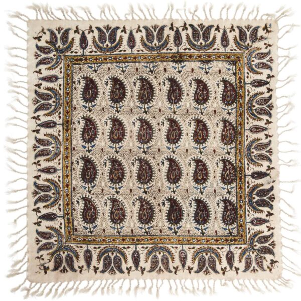 波斯桌布：伊斯法罕传统卡拉姆卡里木刻印花 —— Vira 款