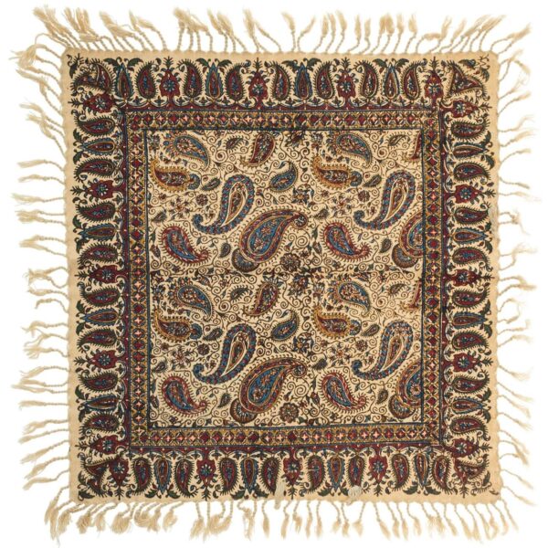 波斯桌布：伊斯法罕传统卡拉姆卡里木刻印花 —— Vira II 款