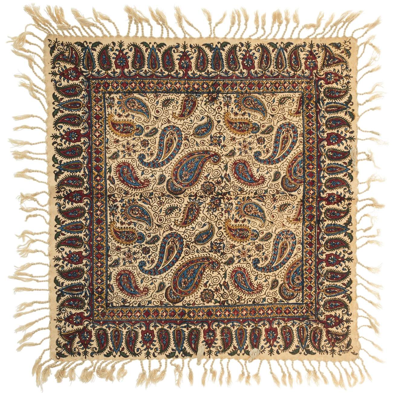 Main image of 波斯桌布：伊斯法罕传统卡拉姆卡里木刻印花 —— Vira II 款