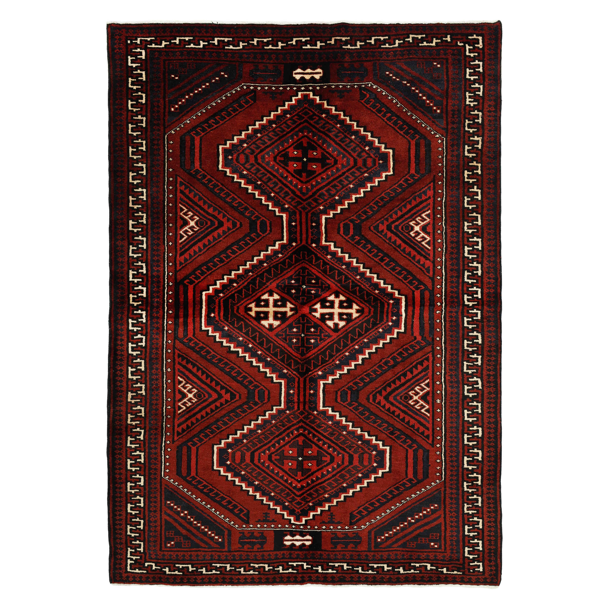 Main image of 波斯羊毛地毯，手工结制，产自查哈尔马哈尔-巴赫蒂亚里 Iliati 红色