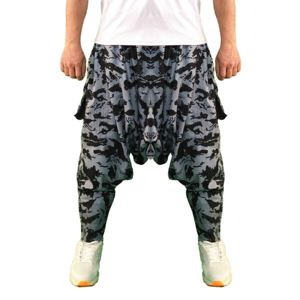 传统库尔德裤——灰色 Palangi 沙瓦尔裤