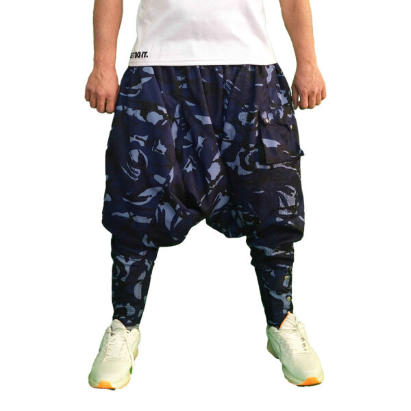 传统库尔德裤——藏青色 Palangi 沙瓦尔裤