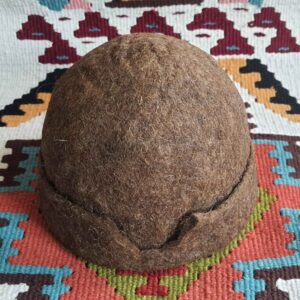 波斯传统 Luri 民族帽 – Kolah Namadi，100% 羊毛