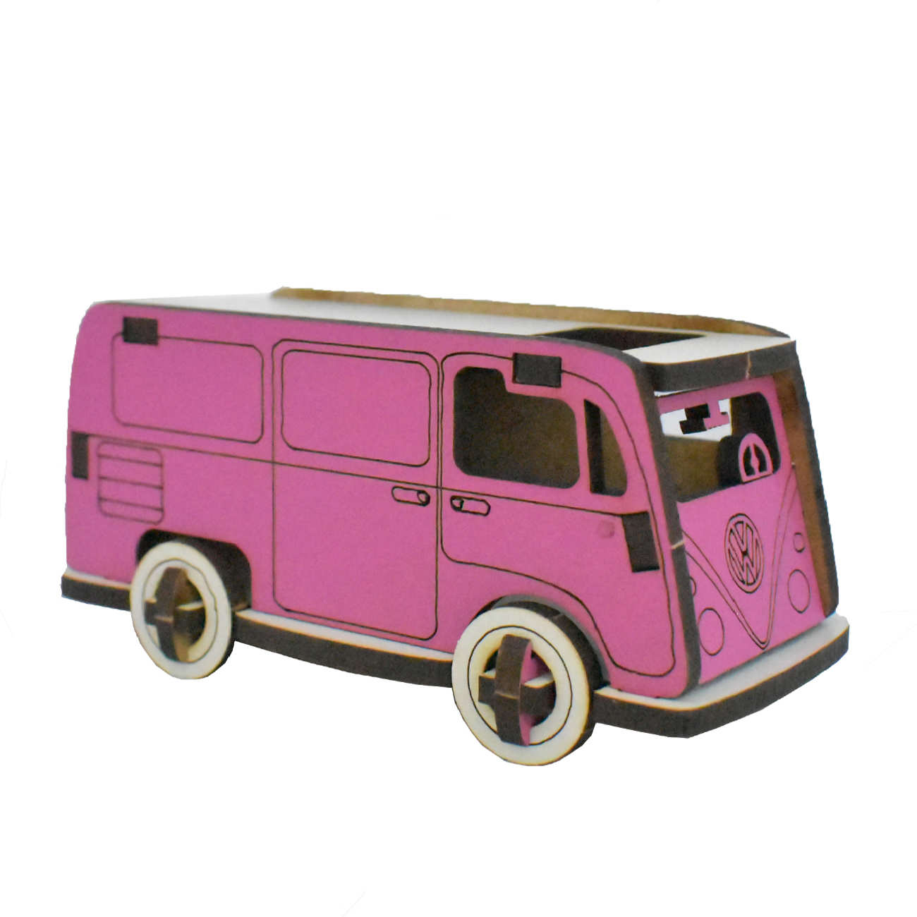 3D木质拼图模型套件——厢式货车