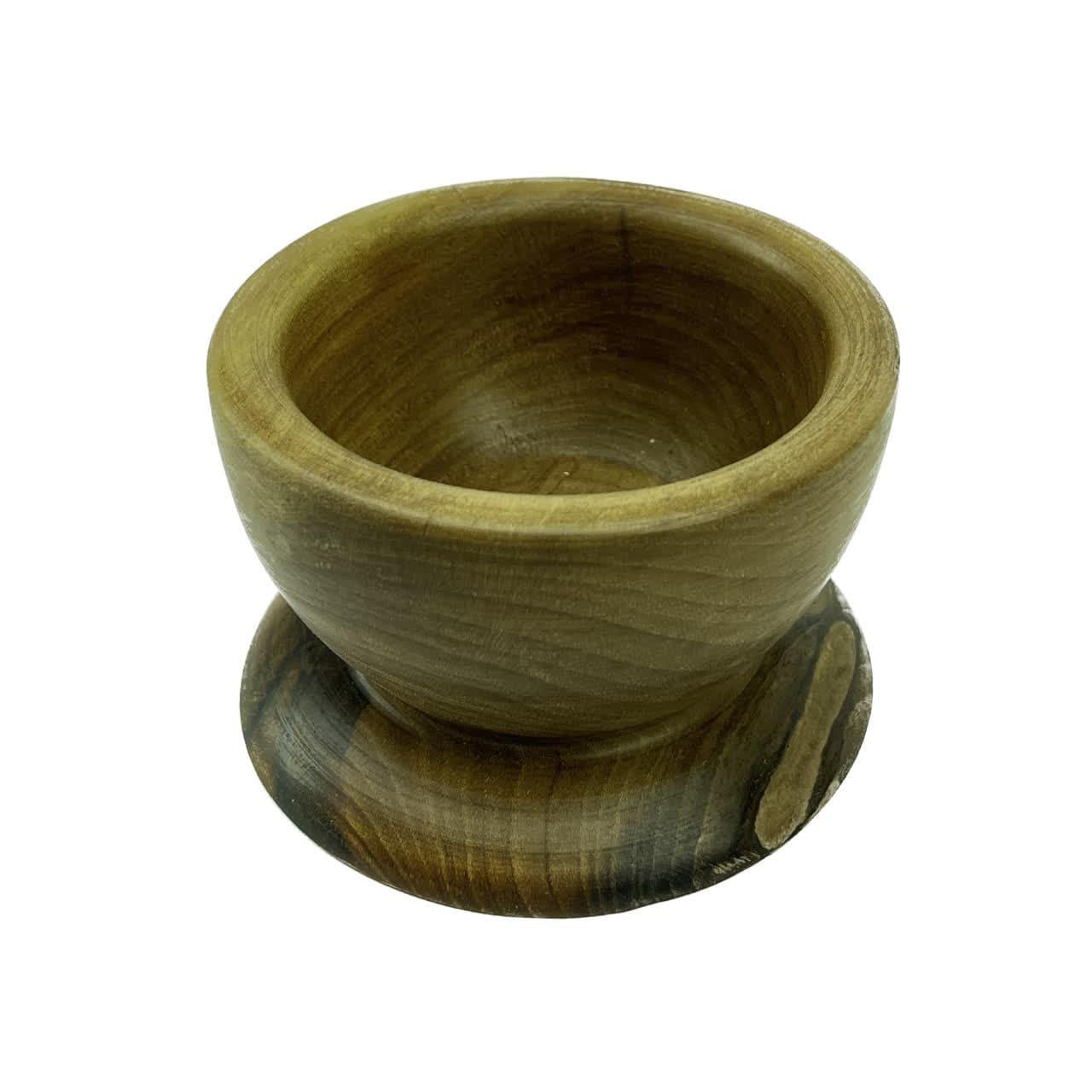 木质杵臼套装 – 手工制作，适合草药与香料研磨