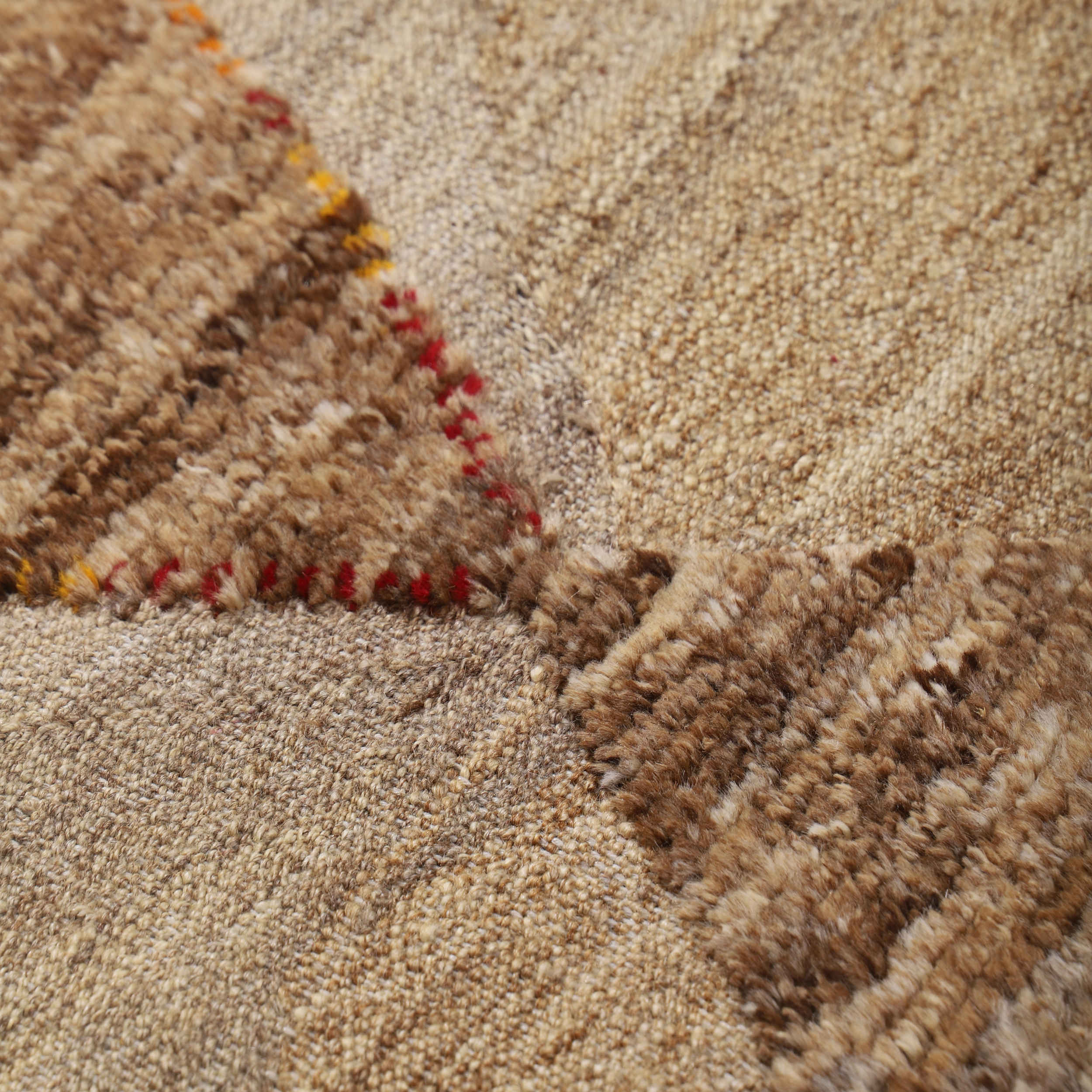 正宗波斯羊毛基利姆地毯 手工编织于伊斯法罕 几何图案