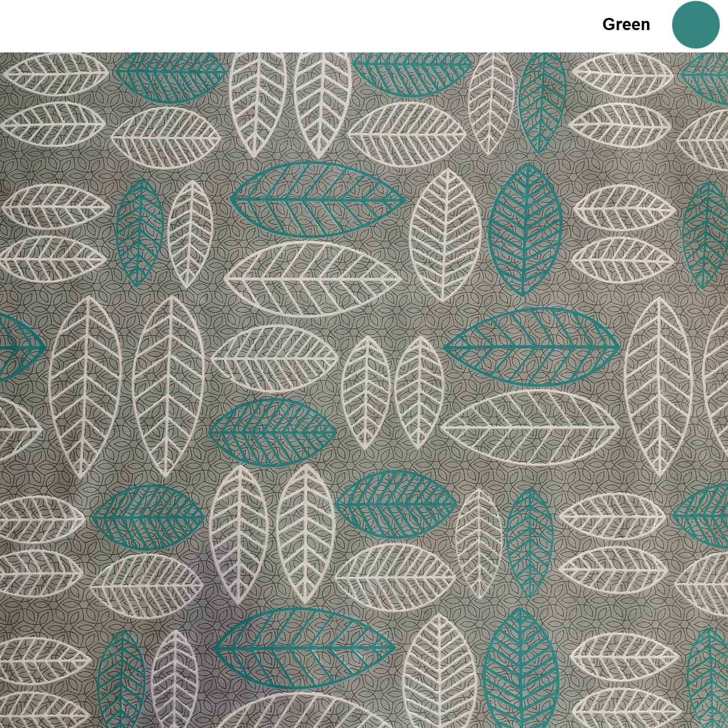 棉床垫套 – 弹性、透气、可水洗叶子图案 195×90 厘米