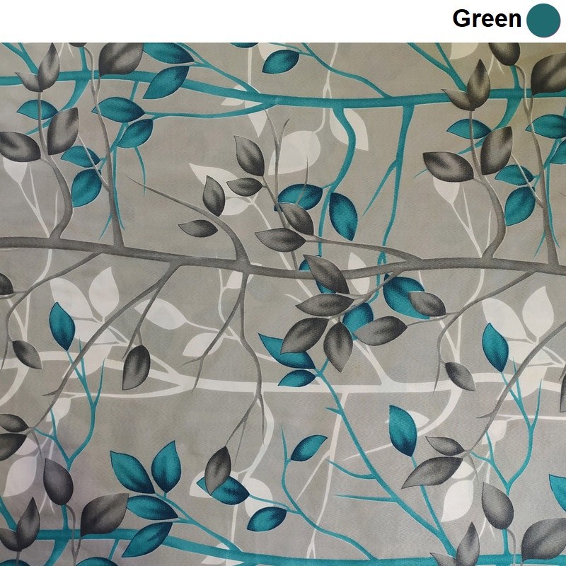 棉床垫套 – 弹性、透气,叶子图案带拉链 195×90 厘米