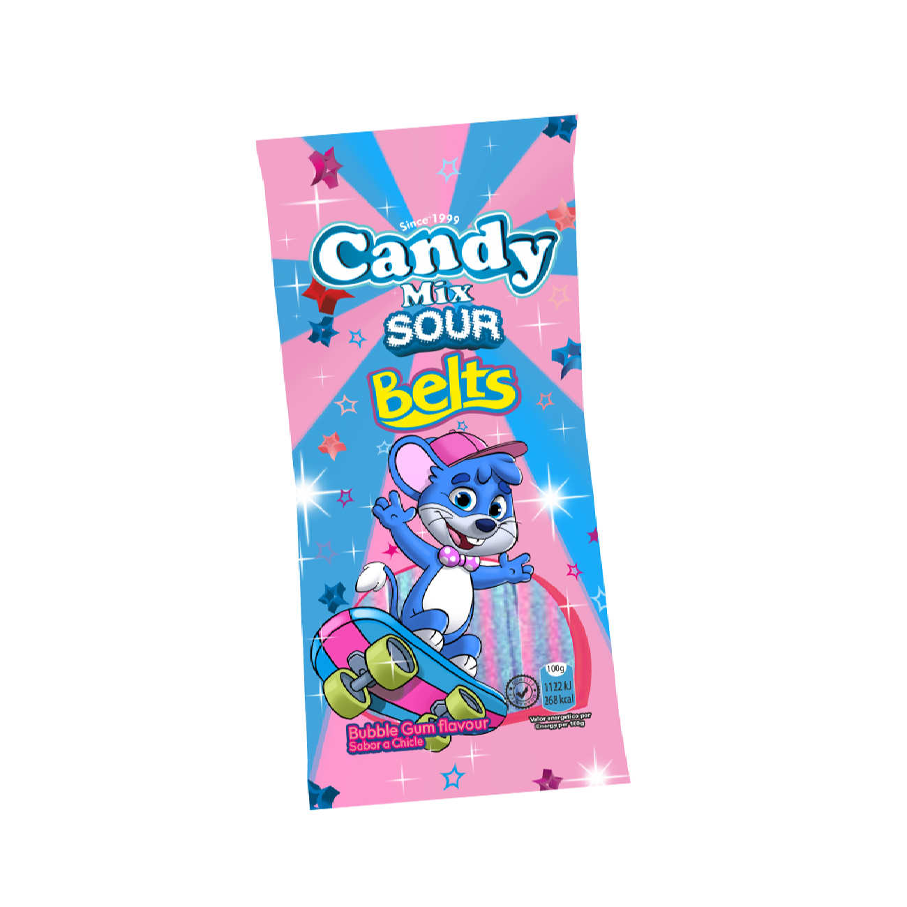 清真软糖 – 泡泡糖味棒 – Marabo (85克, 10包)