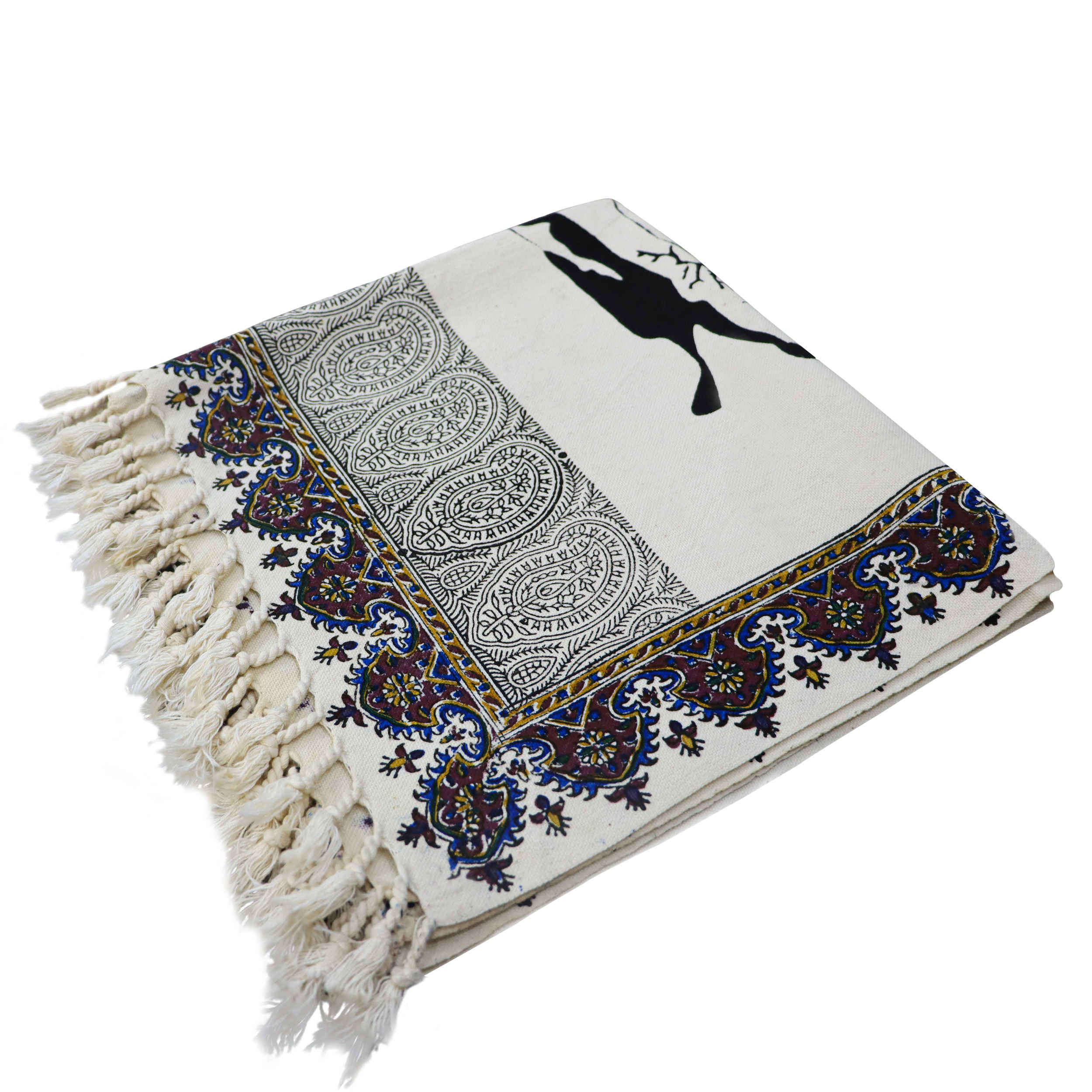 伊斯兰祈祷垫 加厚 Sajadah 卡拉姆卡里 Khajoo 桥 灰色