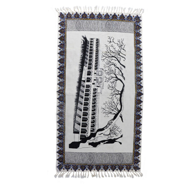 伊斯兰祈祷垫 加厚 Sajadah 卡拉姆卡里 Khajoo 桥 灰色