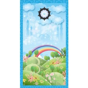 儿童伊斯兰祈祷垫 Sajadah 彩虹蓝色款
