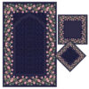 Thumbnail 5: 伊斯兰祈祷垫 Sajadah 花卉边框款