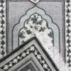Thumbnail 4: 伊斯兰祈祷垫 加厚天鹅绒 Sajadah 花卉设计 灰色