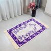 Thumbnail 5: 伊斯兰祈祷垫 加厚 Janamaz 花卉边框款 紫色