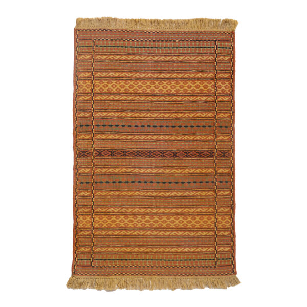 原创波斯羊毛基利姆地毯 手工编织 于霍拉桑 条纹