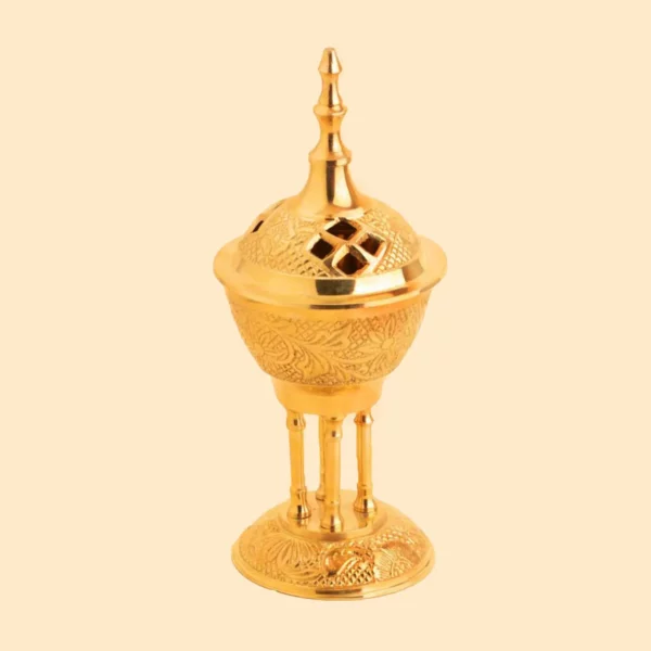 黄铜 Esfand 与 Bakhoor 烟熏炉 – 传统风格