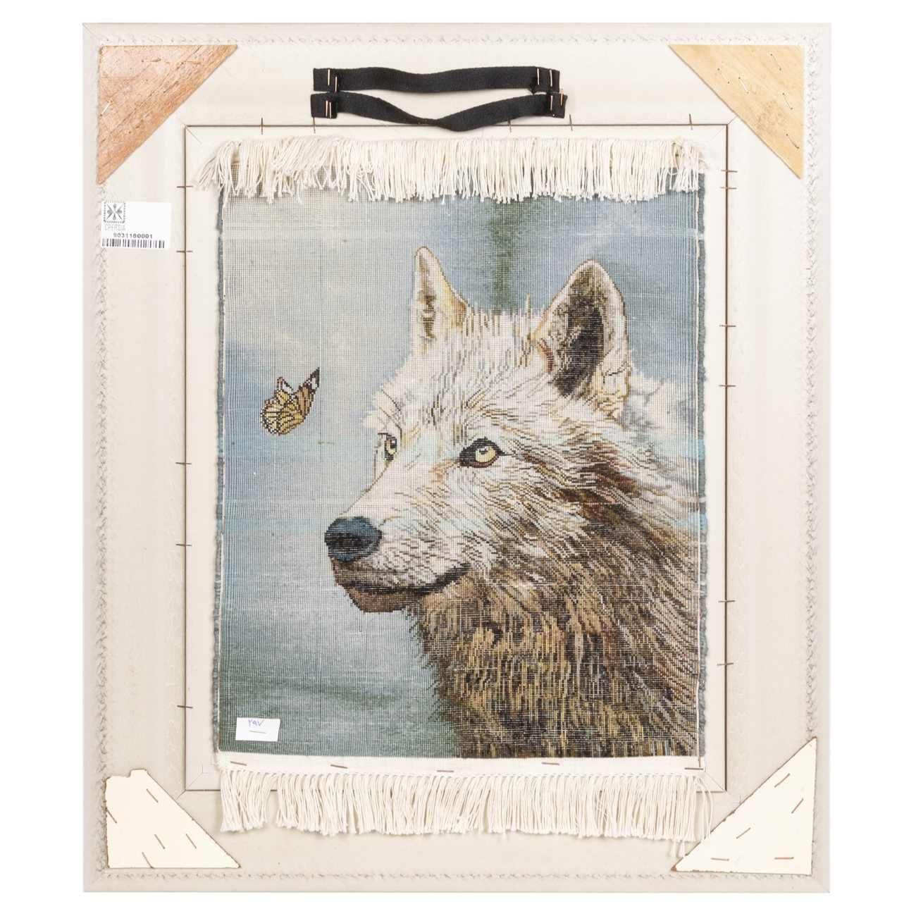 手工结波斯挂毯 – 塔布里兹,狼与蝴蝶图案