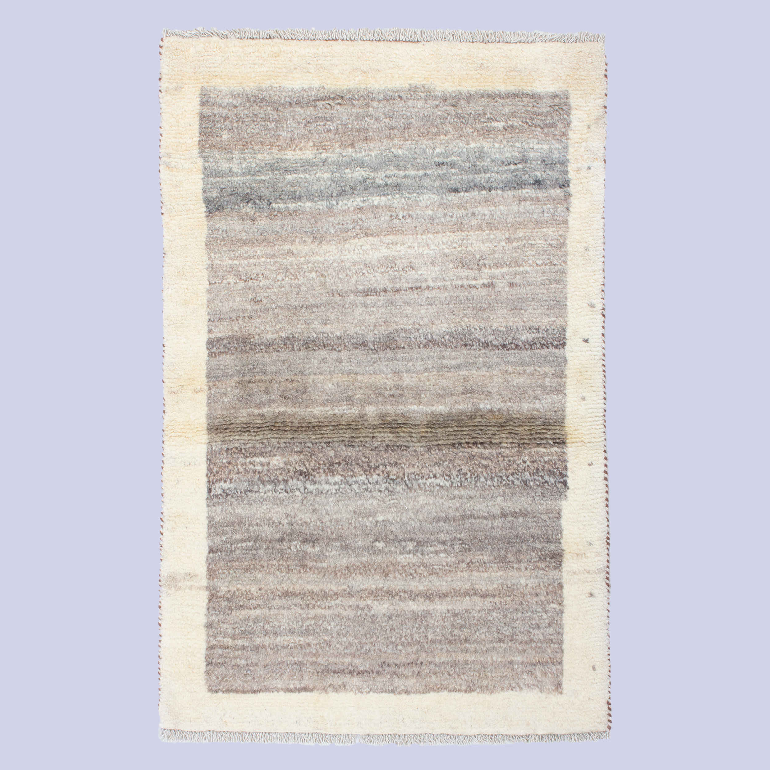 Main image of 真正波斯加贝地毯 羊毛 手工编织 棕色边框