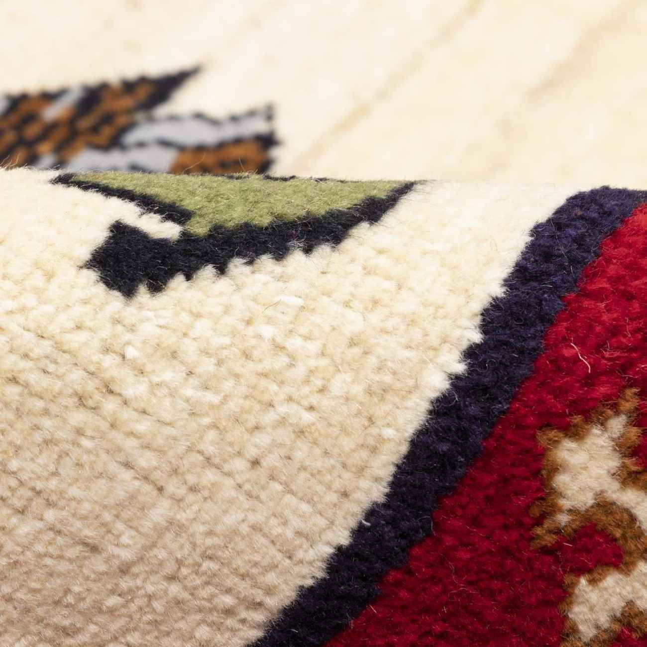 波斯加贝地毯 羊毛 手工编织于法尔斯 鸟与花图案