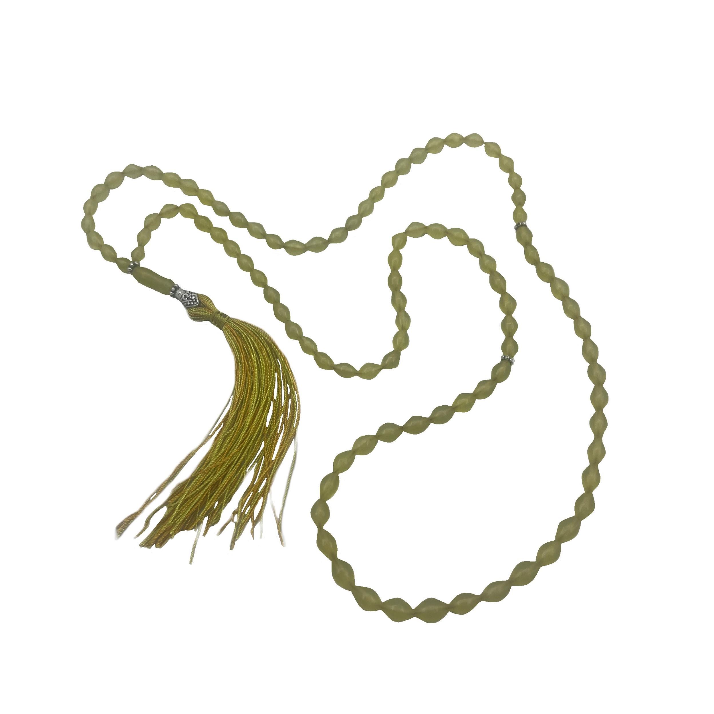 Main image of 伊斯兰阿富汗Shah Maghsoud念珠 Yellow —— 101颗祈祷珠 Tasbih