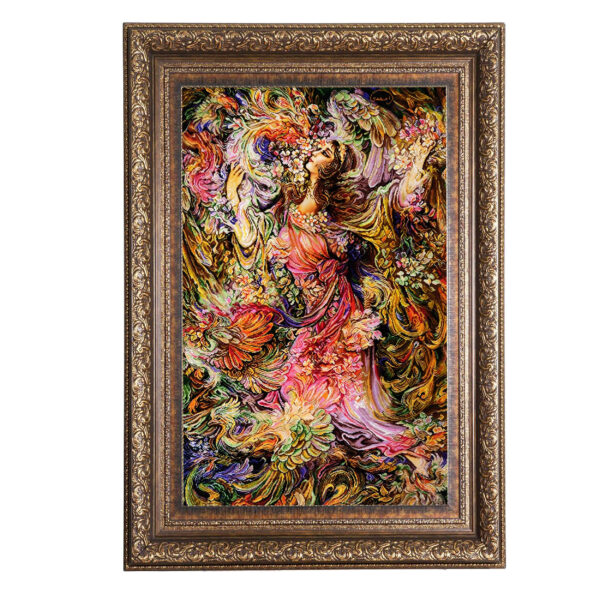 手工结波斯挂毯 – 塔布里兹，微型挂毯图案