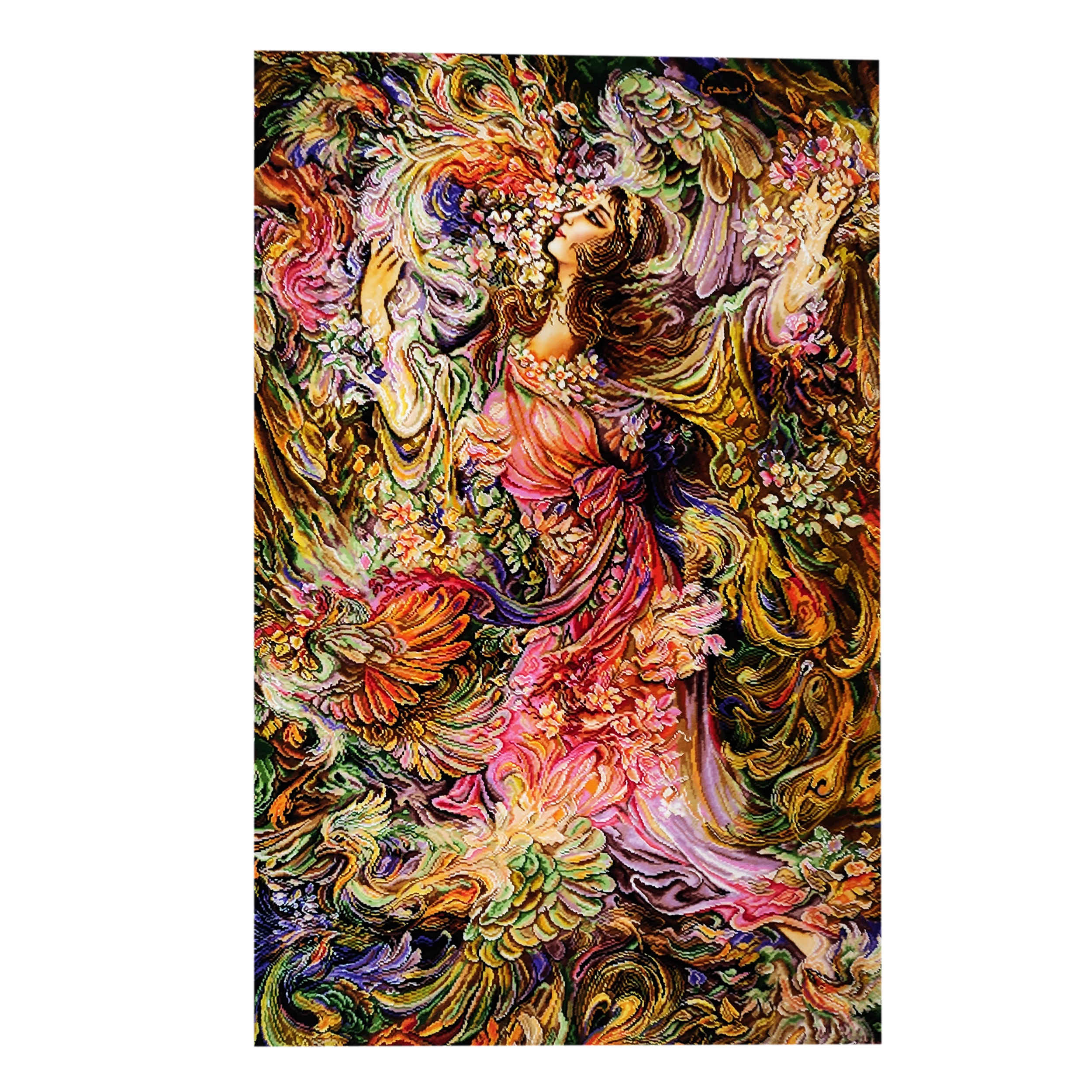 手工结波斯挂毯 – 塔布里兹,微型挂毯图案