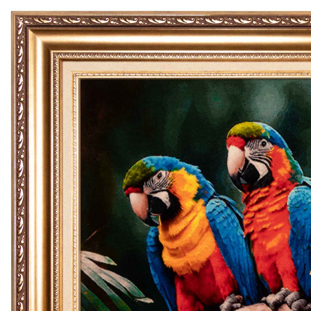 手工结波斯挂毯 – 塔布里兹，鹦鹉图案