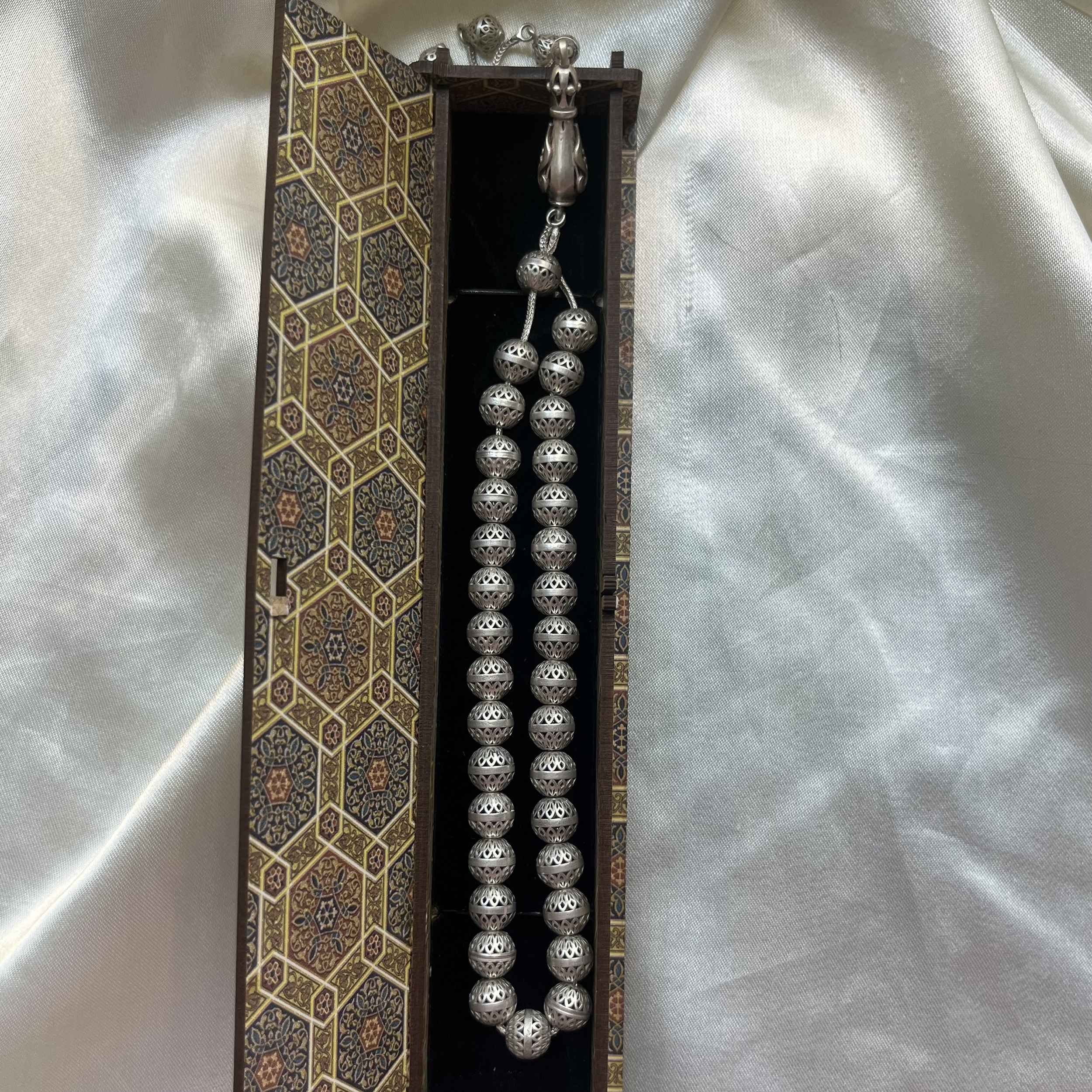 伊斯兰银念珠 Hamid —— 33颗祈祷珠 Tasbih