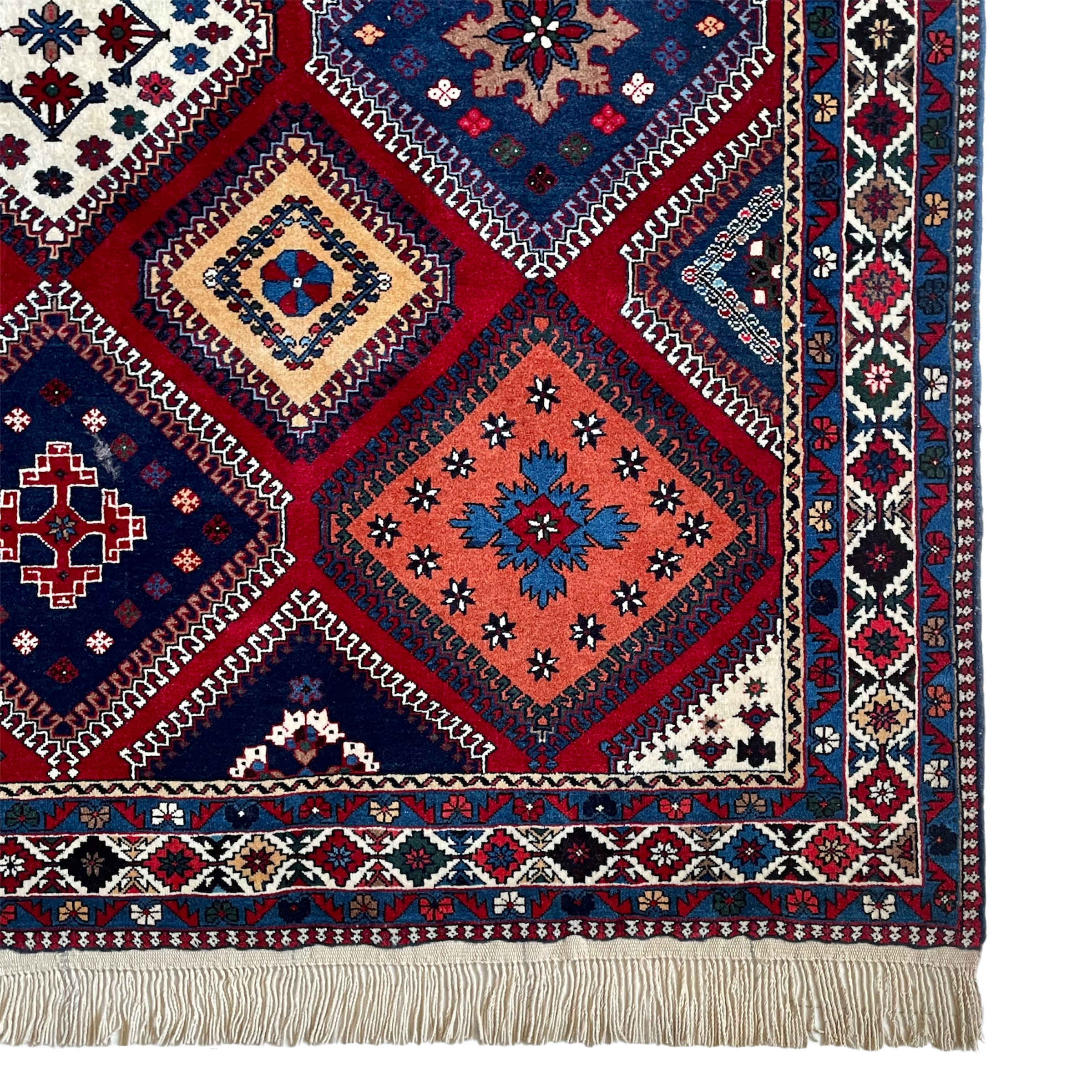 波斯羊毛地毯，手工结制，产自查哈尔马哈尔-巴赫蒂亚里 Yalameh