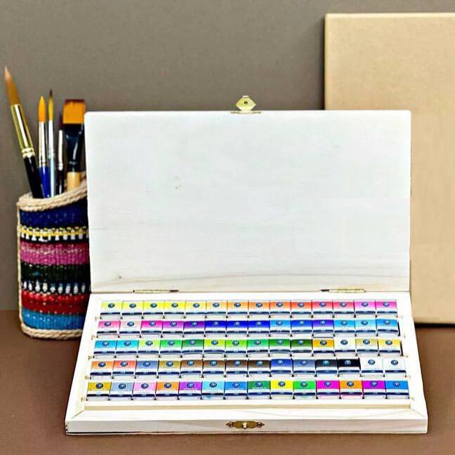 Raimon 70色水彩套装,木盒装